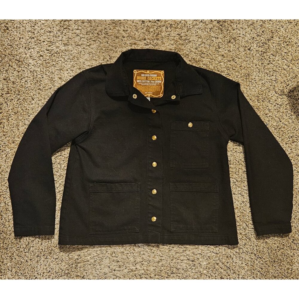 Big Bud Press Black Denim Work Jacket XXS